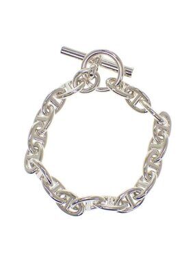 Hermes Chaine D'ancre PM 18 Links Bracelet Silver